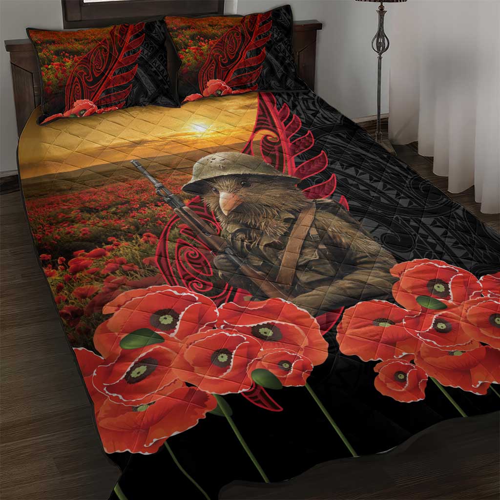 Maori Kiwi Soldier Fern Tattoo ANZAC Day Quilt Bed Set Lest We Forget