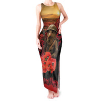 Maori Kiwi Soldier Fern Tattoo ANZAC Day Tank Maxi Dress Lest We Forget