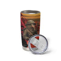 Maori Kiwi Soldier Fern Tattoo ANZAC Day Tumbler Cup Lest We Forget