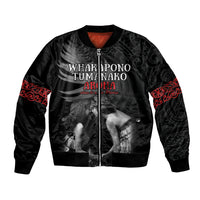 New Zealand Mother's Day Bomber Jacket Maori Hongi Aroha Ahau Ki A Koe Mama