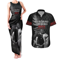 New Zealand Mother's Day Couples Matching Tank Maxi Dress and Hawaiian Shirt Maori Hongi Aroha Ahau Ki A Koe Mama