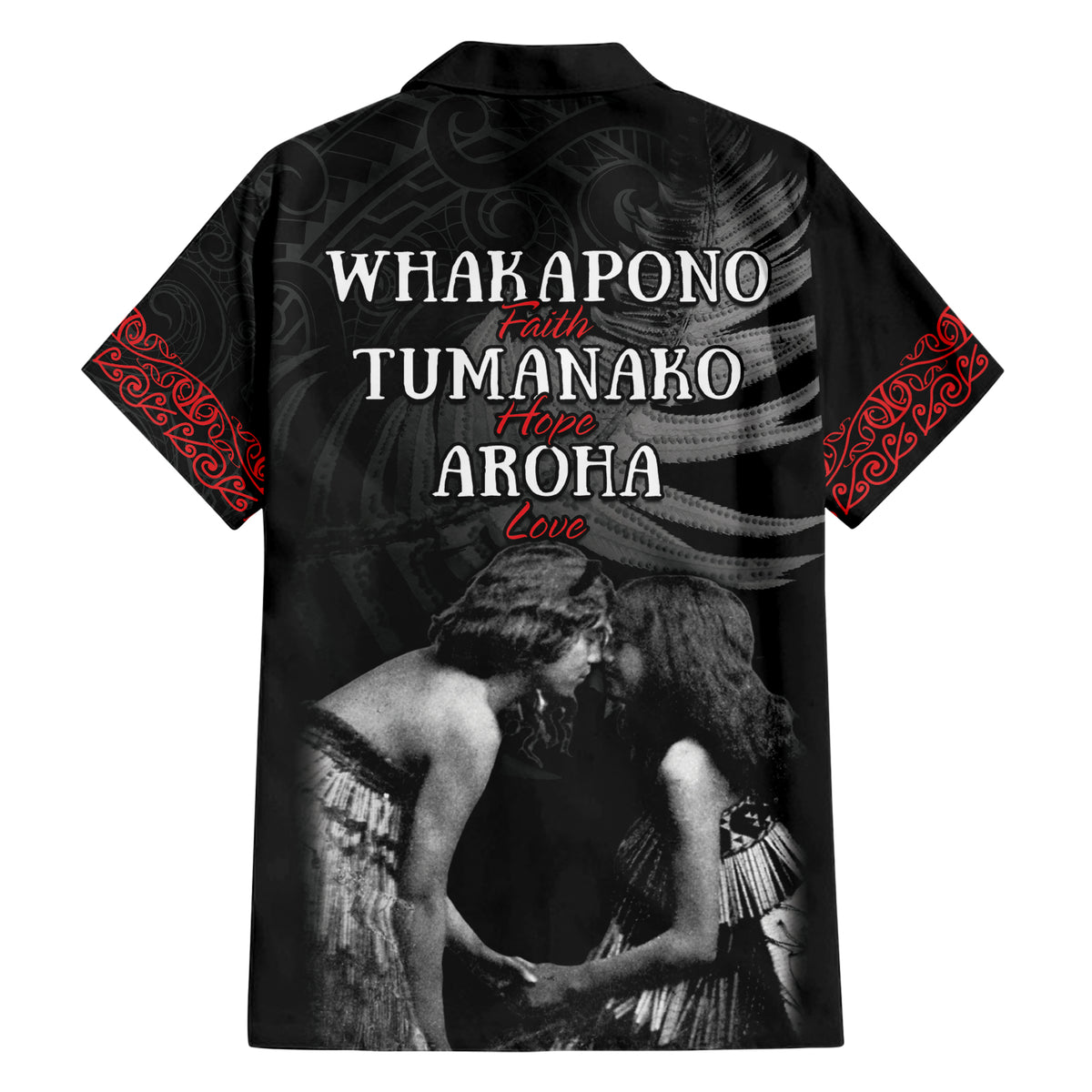 New Zealand Mother's Day Family Matching Short Sleeve Bodycon Dress and Hawaiian Shirt Maori Hongi Aroha Ahau Ki A Koe Mama