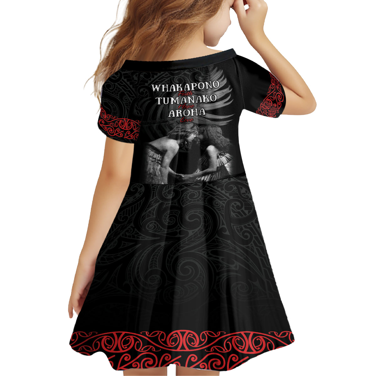 New Zealand Mother's Day Family Matching Tank Maxi Dress and Hawaiian Shirt Maori Hongi Aroha Ahau Ki A Koe Mama LT9 - Polynesian Pride