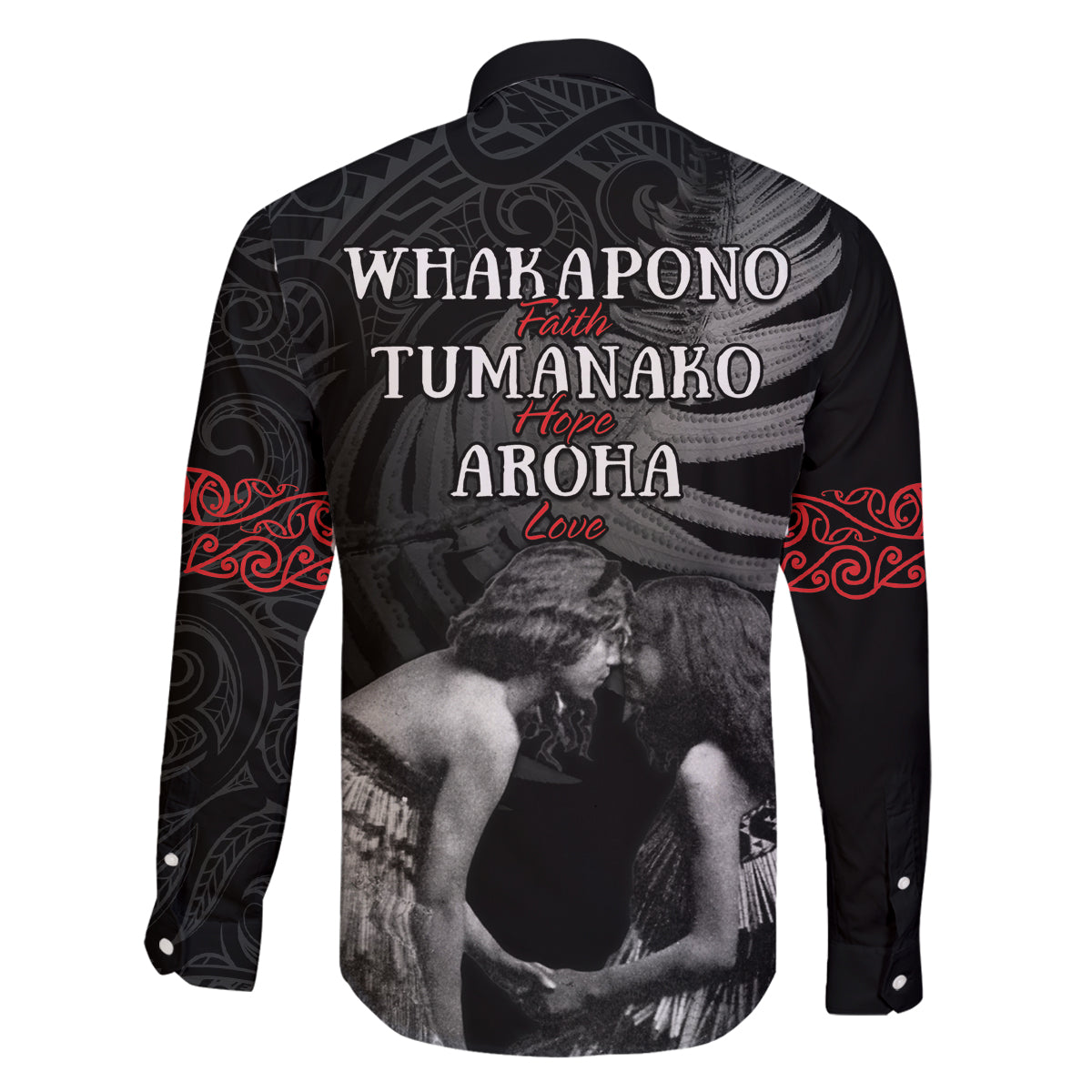 New Zealand Mother's Day Family Matching Tank Maxi Dress and Hawaiian Shirt Maori Hongi Aroha Ahau Ki A Koe Mama LT9 - Polynesian Pride