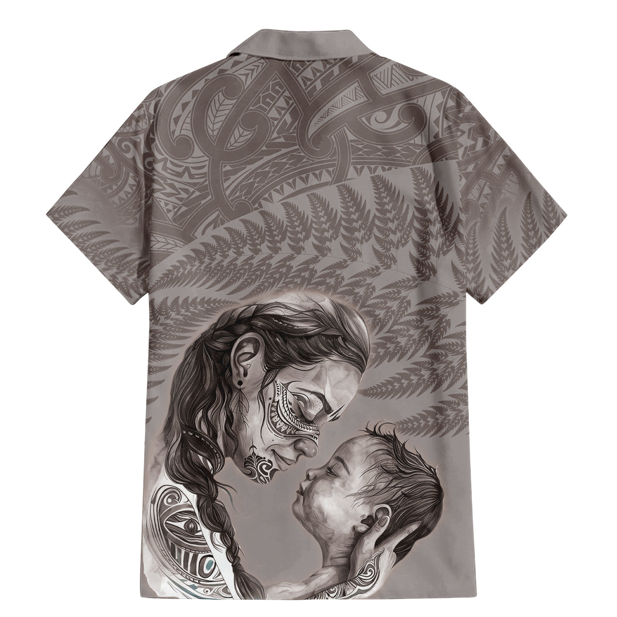 New Zealand Mother's Day Family Matching Mermaid Dress and Hawaiian Shirt Maori Mo Toku Mama Silver Fern
