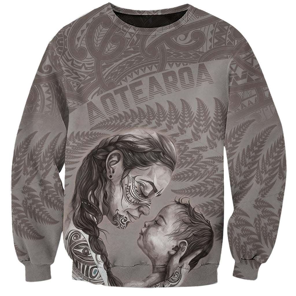 New Zealand Mother's Day Sweatshirt Maori Mo Toku Mama Silver Fern
