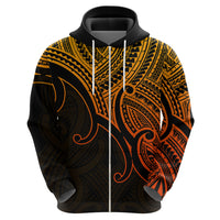 Aotearoa Maori Koru Hoodie Polynesian Pacific Tribal Gold LT9 - Polynesian Pride