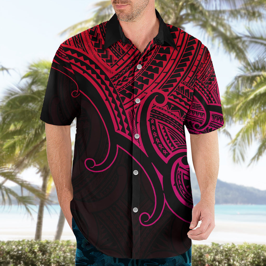 Aotearoa Maori Koru Hawaiian Shirt Polynesian Pacific Tribal - Pink LT9 - Polynesian Pride