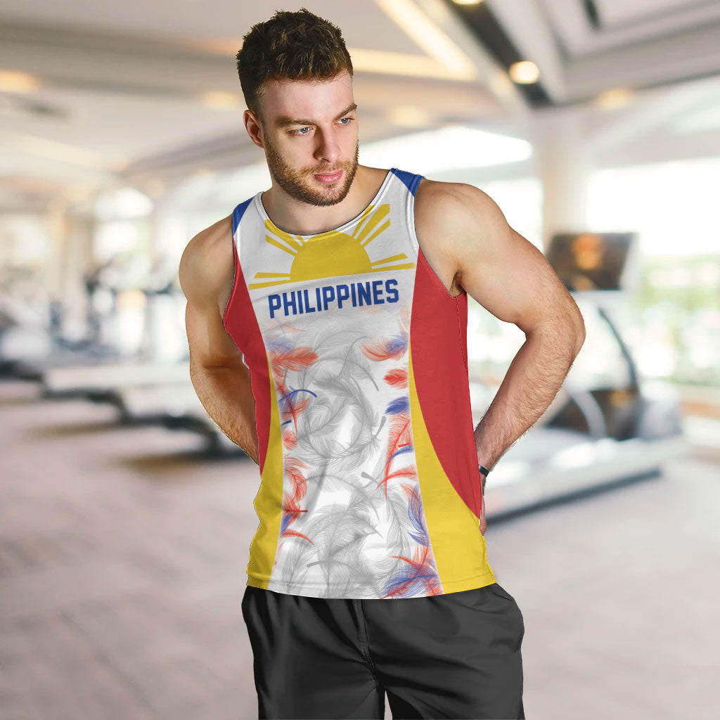 Philippines Flag Day Men Tank Top Filipino Feather Pattern