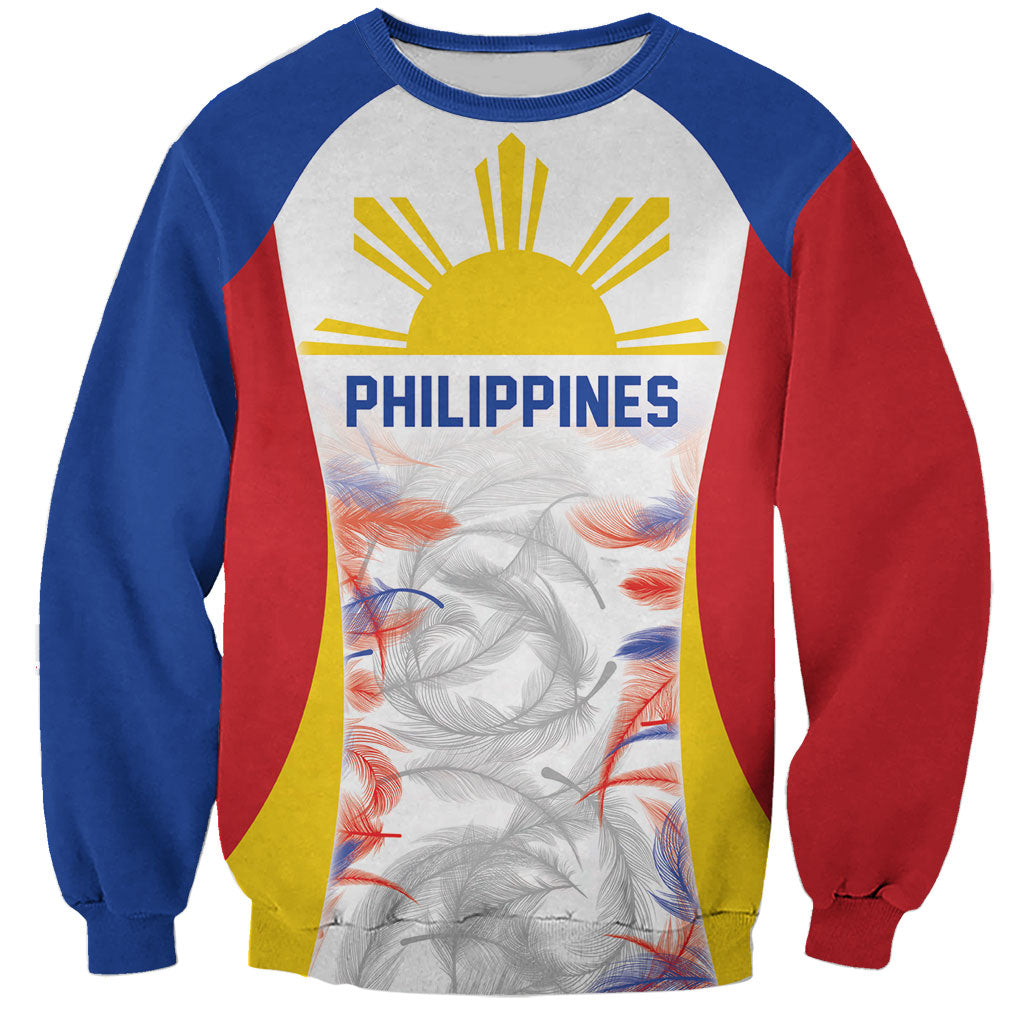 Philippines Flag Day Sweatshirt Filipino Feather Pattern