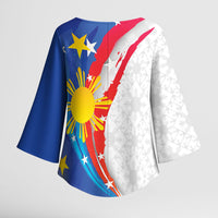 Philippines Flag Day Kimono Sleeve Blouse Filipino Pride Shines Bright On Flag Day LT9 - Polynesian Pride