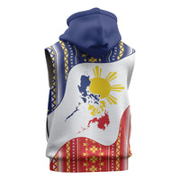 Philippines Flag Day Sleeveless Hoodie Filipino Traditional Igorot Tribal Pattern LT9 - Polynesian Pride