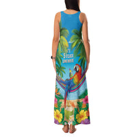 5 Oclock Somewhere Family Matching Tank Maxi Dress and Hawaiian Shirt Hawaii Parrots Cocktail Summer Beach Vibe - Polynesian Pride