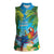 5 Oclock Somewhere Women Sleeveless Polo Shirt Hawaii Parrots Cocktail Summer Beach Vibe - Polynesian Pride