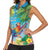 5 Oclock Somewhere Women Sleeveless Polo Shirt Hawaii Parrots Cocktail Summer Beach Vibe - Polynesian Pride