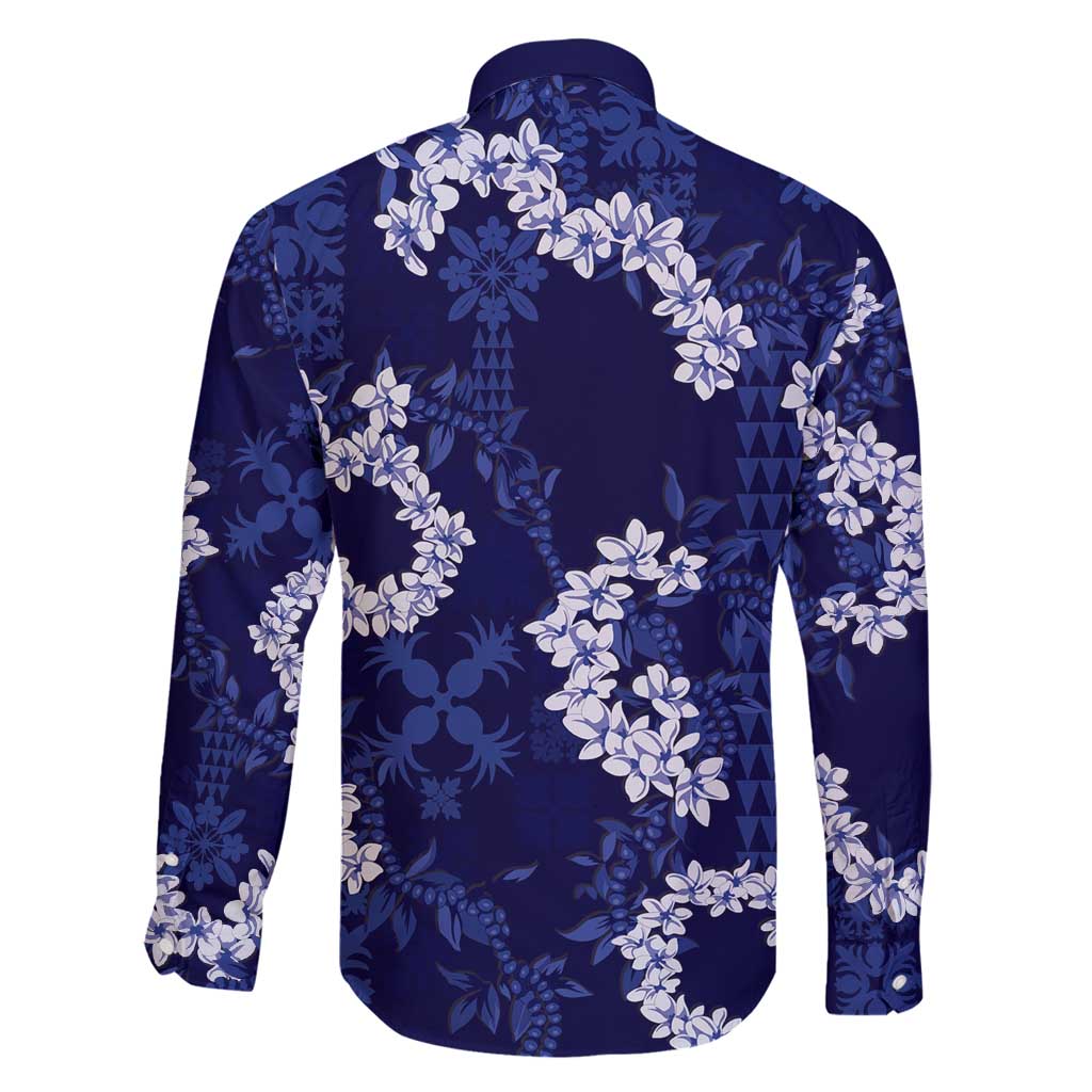 Mokihana Maile and Ilima Leis Family Matching Off Shoulder Maxi Dress and Hawaiian Shirt Uliuli Hawaiian Tapa Quilt Pattern - Polynesian Pride