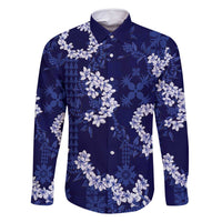 Mokihana Maile and Ilima Leis Family Matching Summer Maxi Dress and Hawaiian Shirt Uliuli Hawaiian Tapa Quilt Pattern - Polynesian Pride