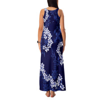 Mokihana Maile and Ilima Leis Family Matching Tank Maxi Dress and Hawaiian Shirt Uliuli Hawaiian Tapa Quilt Pattern - Polynesian Pride