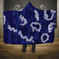 Mokihana Maile and Ilima Leis Hooded Blanket Uliuli Hawaiian Tapa Quilt Pattern - Polynesian Pride