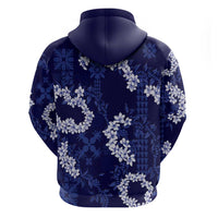 Mokihana Maile and Ilima Leis Hoodie Uliuli Hawaiian Tapa Quilt Pattern - Polynesian Pride