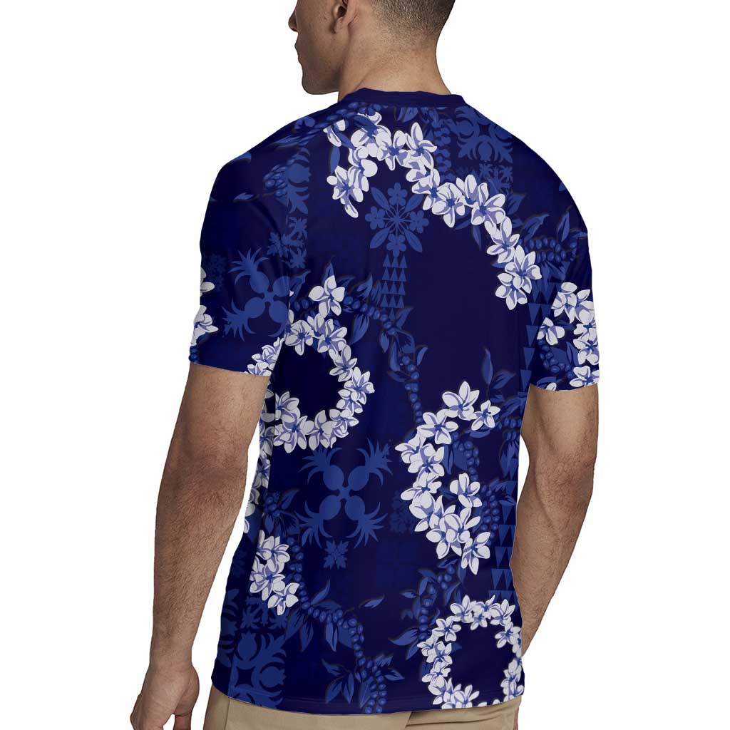 Mokihana Maile and Ilima Leis Rugby Jersey Uliuli Hawaiian Tapa Quilt Pattern LT9 - Polynesian Pride