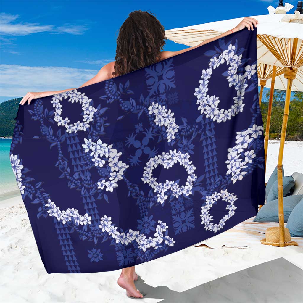 Mokihana Maile and Ilima Leis Sarong Uliuli Hawaiian Tapa Quilt Pattern - Polynesian Pride