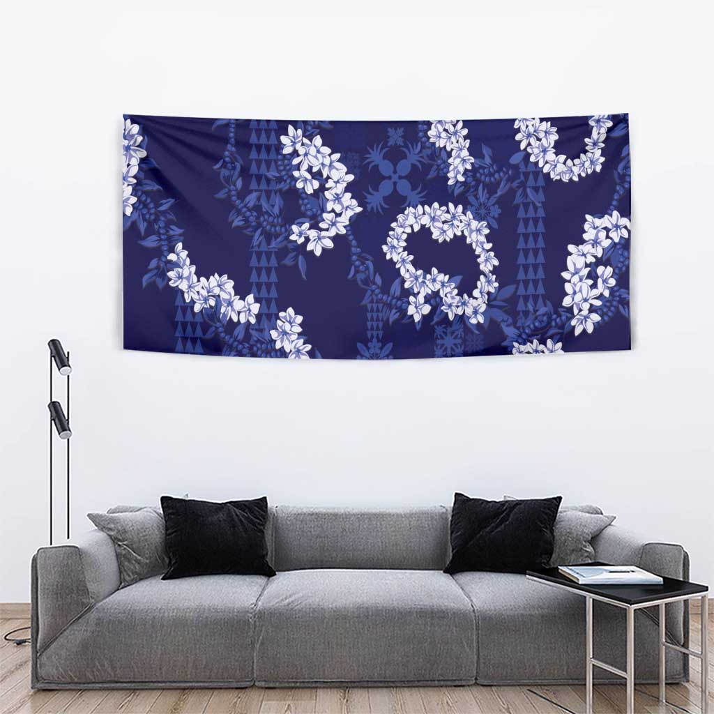 Mokihana Maile and Ilima Leis Tapestry Uliuli Hawaiian Tapa Quilt Pattern - Polynesian Pride