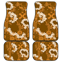 Mokihana Maile and Ilima Leis Car Mats Alani Hawaiian Tapa Quilt Pattern - Polynesian Pride