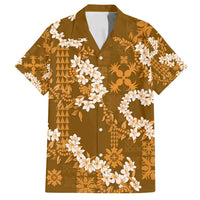Mokihana Maile and Ilima Leis Family Matching Summer Maxi Dress and Hawaiian Shirt Alani Hawaiian Tapa Quilt Pattern - Polynesian Pride