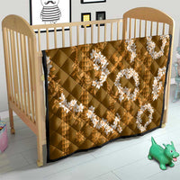 Mokihana Maile and Ilima Leis Quilt Alani Hawaiian Tapa Quilt Pattern - Polynesian Pride