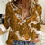 Mokihana Maile and Ilima Leis Women Casual Shirt Alani Hawaiian Tapa Quilt Pattern - Polynesian Pride