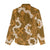 Mokihana Maile and Ilima Leis Women Casual Shirt Alani Hawaiian Tapa Quilt Pattern - Polynesian Pride