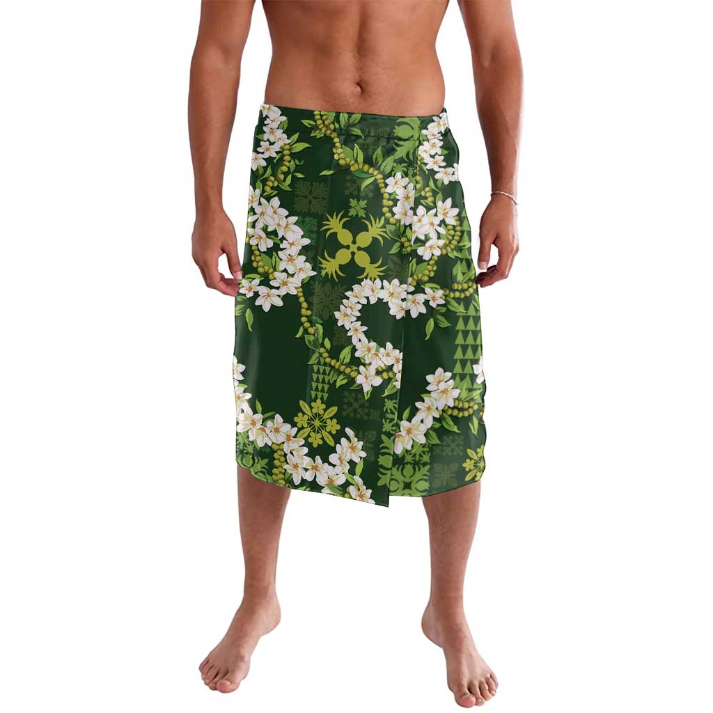 Mokihana Maile and Ilima Leis Lavalava Omaʻomaʻo Hawaiian Tapa Quilt Pattern - Polynesian Pride