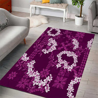 Mokihana Maile and Ilima Leis Area Rug Akala Hawaiian Tapa Quilt Pattern - Polynesian Pride