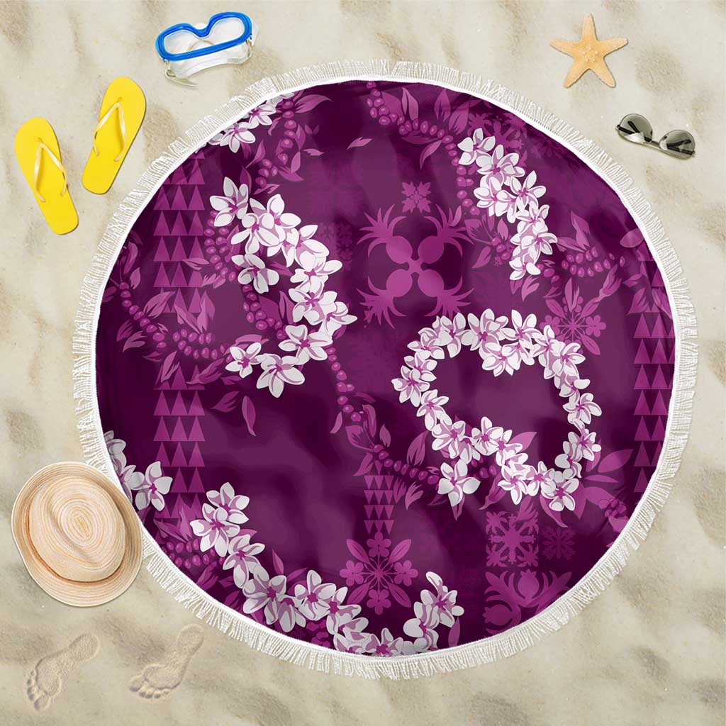 Mokihana Maile and Ilima Leis Beach Blanket Akala Hawaiian Tapa Quilt Pattern - Polynesian Pride