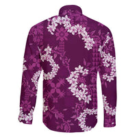 Mokihana Maile and Ilima Leis Family Matching Tank Maxi Dress and Hawaiian Shirt Akala Hawaiian Tapa Quilt Pattern - Polynesian Pride