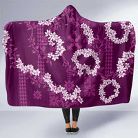 Mokihana Maile and Ilima Leis Hooded Blanket Akala Hawaiian Tapa Quilt Pattern - Polynesian Pride