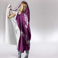 Mokihana Maile and Ilima Leis Hooded Blanket Akala Hawaiian Tapa Quilt Pattern - Polynesian Pride