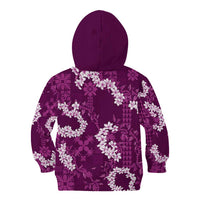 Mokihana Maile and Ilima Leis Kid Hoodie Akala Hawaiian Tapa Quilt Pattern - Polynesian Pride