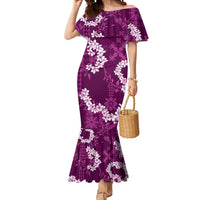 Mokihana Maile and Ilima Leis Mermaid Dress Akala Hawaiian Tapa Quilt Pattern - Polynesian Pride