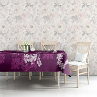 Mokihana Maile and Ilima Leis Tablecloth Akala Hawaiian Tapa Quilt Pattern - Polynesian Pride