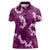 Mokihana Maile and Ilima Leis Women Polo Shirt Akala Hawaiian Tapa Quilt Pattern - Polynesian Pride