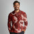 Mokihana Maile and Ilima Leis Long Sleeve Polo Shirt Ulaʻula Hawaiian Tapa Quilt Pattern - Polynesian Pride