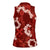 Mokihana Maile and Ilima Leis Women Sleeveless Polo Shirt Ulaʻula Hawaiian Tapa Quilt Pattern - Polynesian Pride