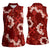 Mokihana Maile and Ilima Leis Women Sleeveless Polo Shirt Ulaʻula Hawaiian Tapa Quilt Pattern - Polynesian Pride