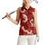Mokihana Maile and Ilima Leis Women Sleeveless Polo Shirt Ulaʻula Hawaiian Tapa Quilt Pattern - Polynesian Pride