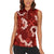 Mokihana Maile and Ilima Leis Women Sleeveless Polo Shirt Ulaʻula Hawaiian Tapa Quilt Pattern - Polynesian Pride