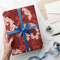 Mokihana Maile and Ilima Leis Wrapping Paper Ulaʻula Hawaiian Tapa Quilt Pattern - Polynesian Pride