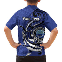 Personalized FSM 1986 Independence Day Family Matching Tank Maxi Dress and Hawaiian Shirt Polynesian Shark Tattoo Style LT9 - Polynesian Pride