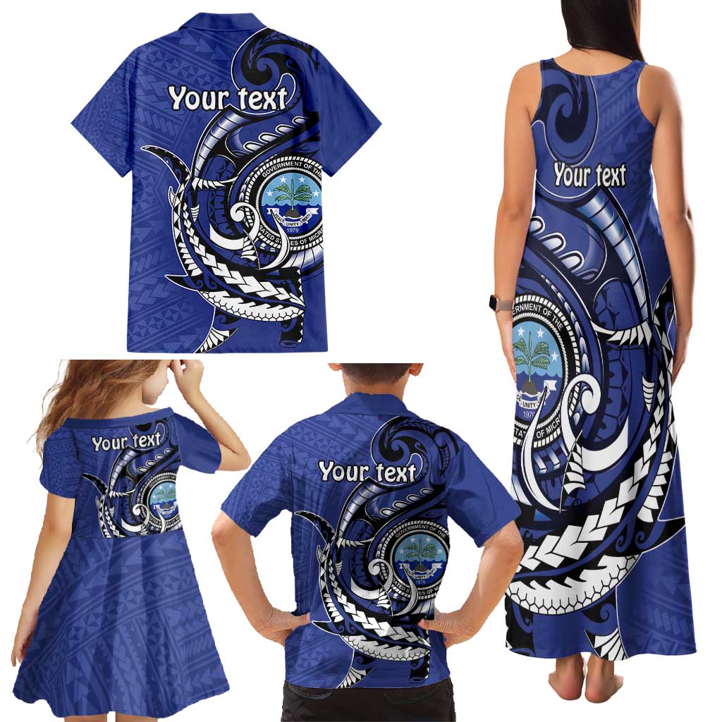 Personalized FSM 1986 Independence Day Family Matching Tank Maxi Dress and Hawaiian Shirt Polynesian Shark Tattoo Style LT9 - Polynesian Pride